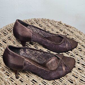 NINA Brown Heels, Women's size 7.5